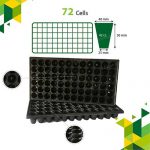 Одноразовый поддон для трансплантации на 72 отверстия